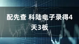 配先查 科陆电子录得4天3板